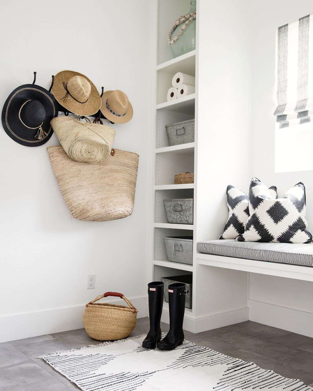 ideias de armazenamento para o mudroom